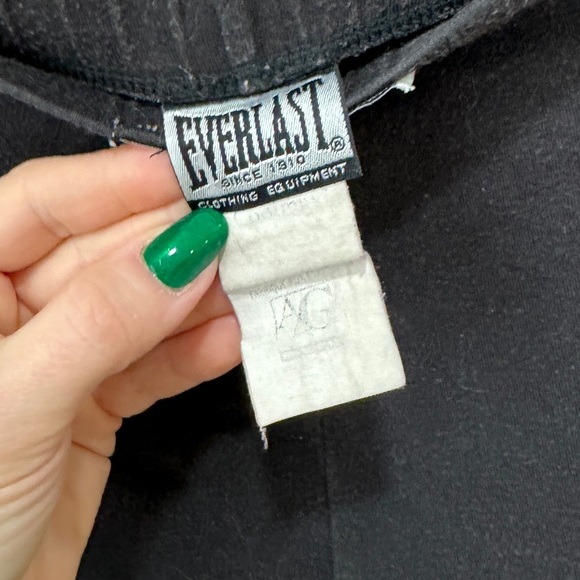 Vintage 90s Everlast Compression Shorts Logo Waistband Biker workout lounge - Picture 3 of 5
